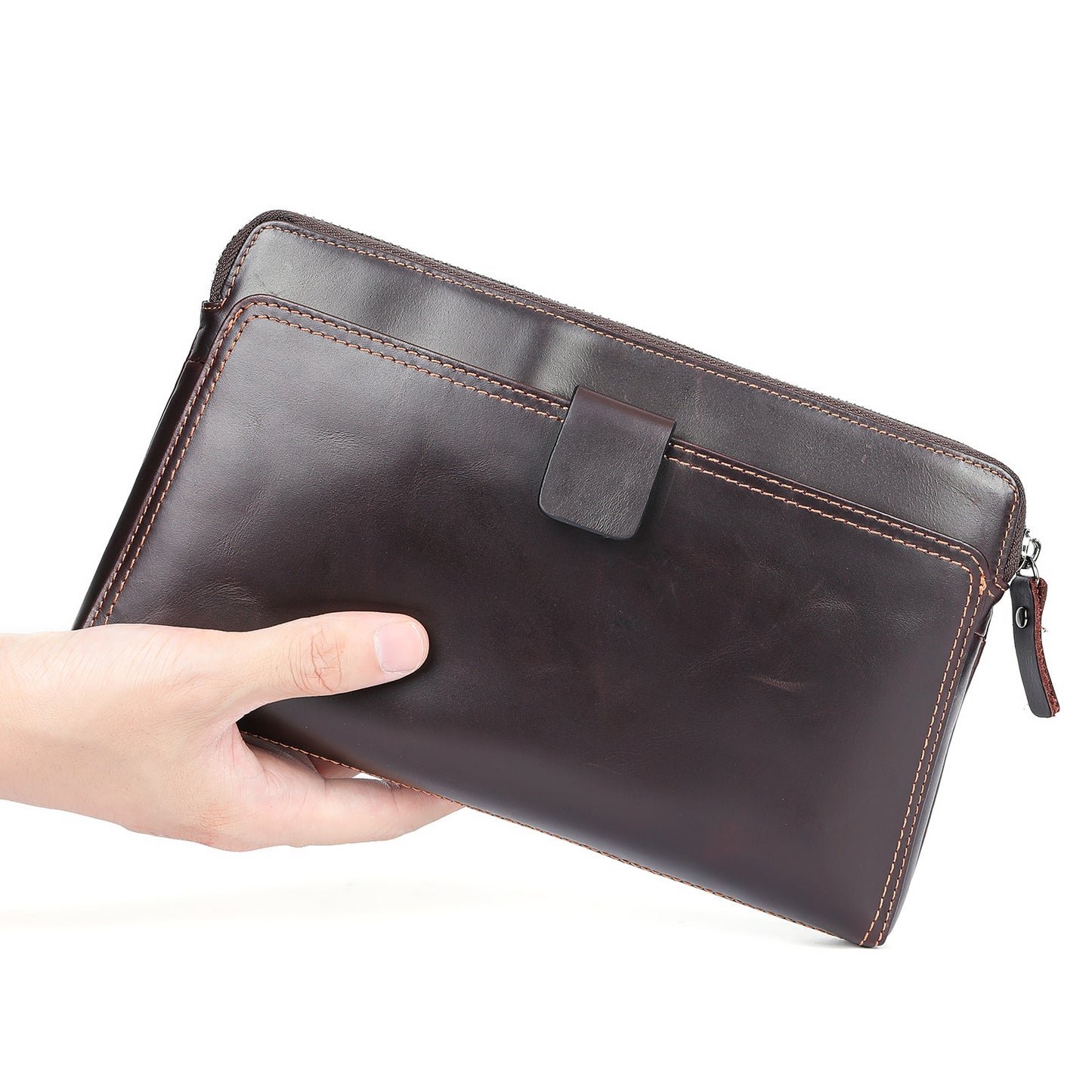 Top Layer Cattlehide Leather Fashion Personalized Business Men