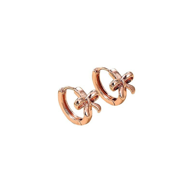 Summer Bowknot Small Cherry Versatile Daily Commute Female Earrings