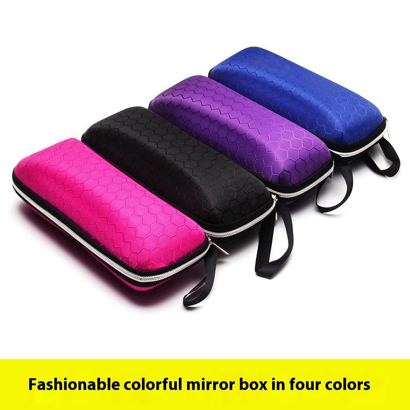 Color Lens Cloth Sunglasses Anti-pressure Zipper Glasses Case
