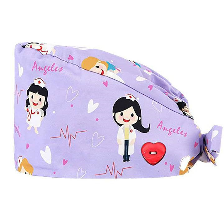 Cotton Printed Surgical Caps For Men And Women