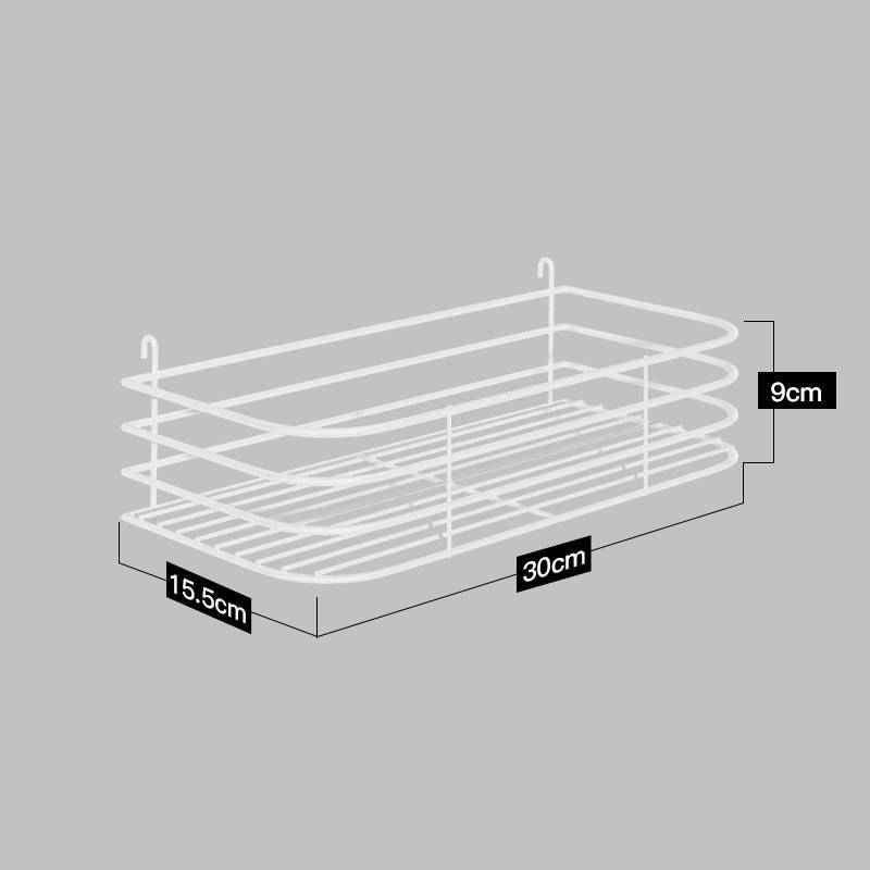 Stainless Steel Kitchen Wall Mounted Kitchen Storage Rack Hole Plate