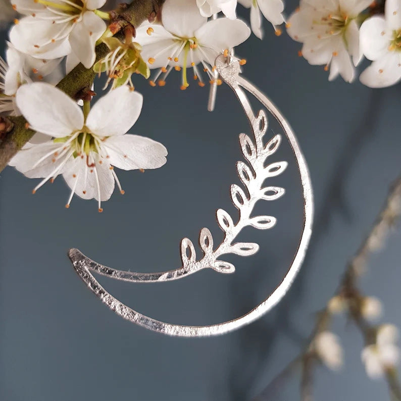 Fashion Personality Moon Pendant Earrings For Women