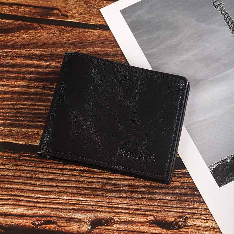 Short Men's Certificate Storage Coin Purse