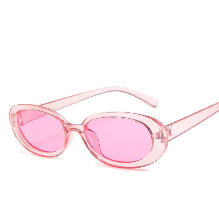 Fashion Oval Frame Cow Color Trend Small Frame Glasses Ins New Sunglasses