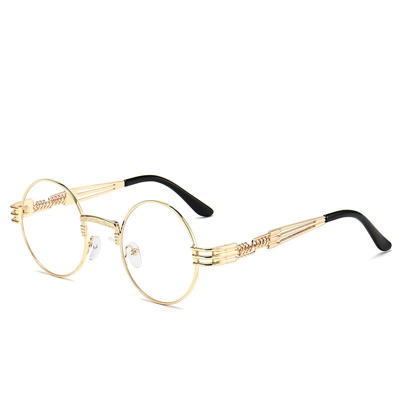 Steampunk Sunglasses Round Frame Personality Travel Street Shoot