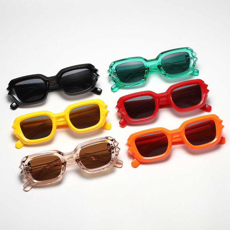 New Fashion Square Personality Candy Color Sunglasses
