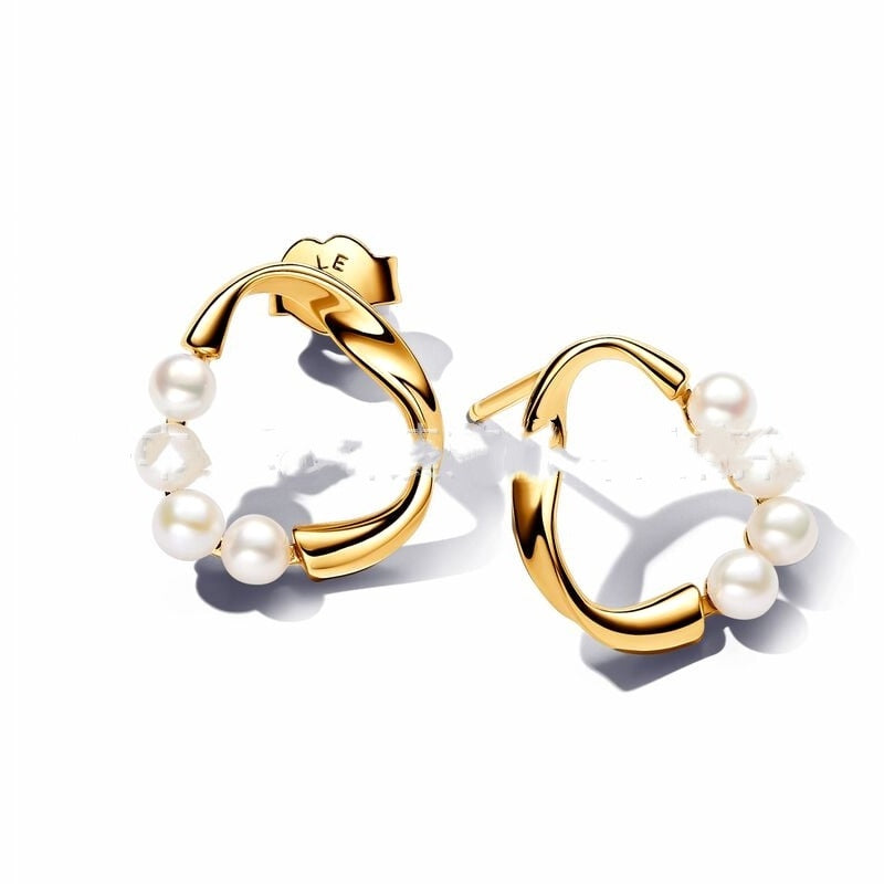 S925 Sterling Silver New Style Pearl Series Earrings