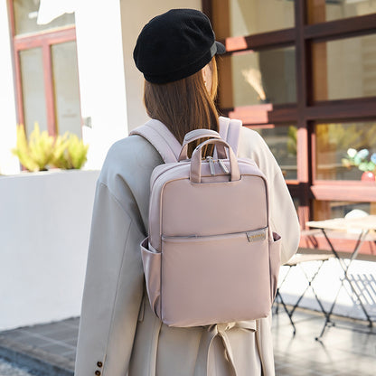 Simple Canvas Travel Large Capacity Women's Backpack