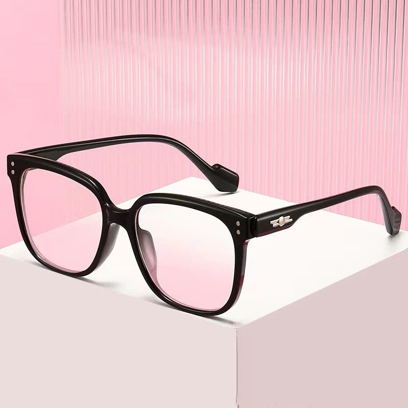 Retro Large Frame Can Be Equipped With Myopia Frame Plain Glasses