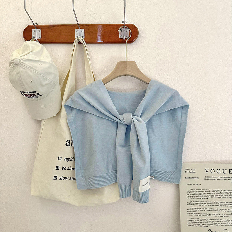 Fashion Shawl All-match Solid Color Scarf
