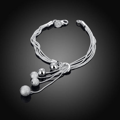 Fashion Jewelry Small O Hanging Sand Light Bead Bracelet