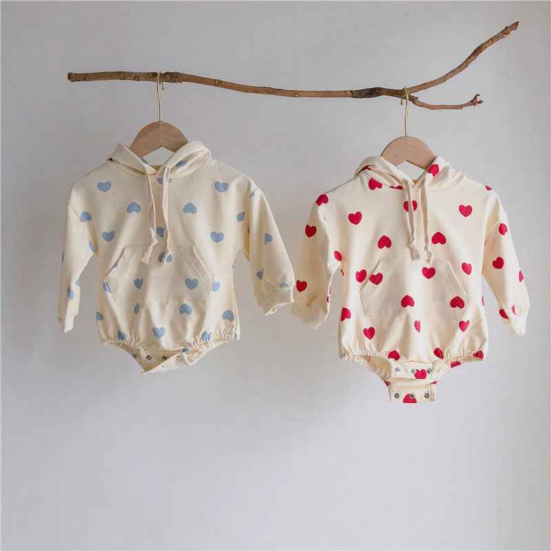 Love Bag Fart Romper Male And Female Baby Foreign Style Jumpsuit - MIQ Store
