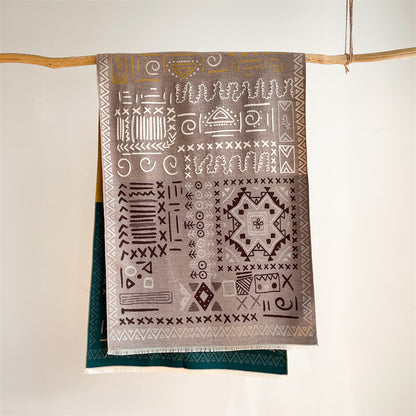 Travel Windproof Shawl Artificial Cashmere Scarf Women's Double-sided