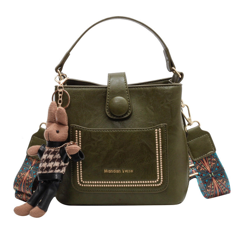 One-shoulder Crossbody Special-interest Design Portable Bucket Bag
