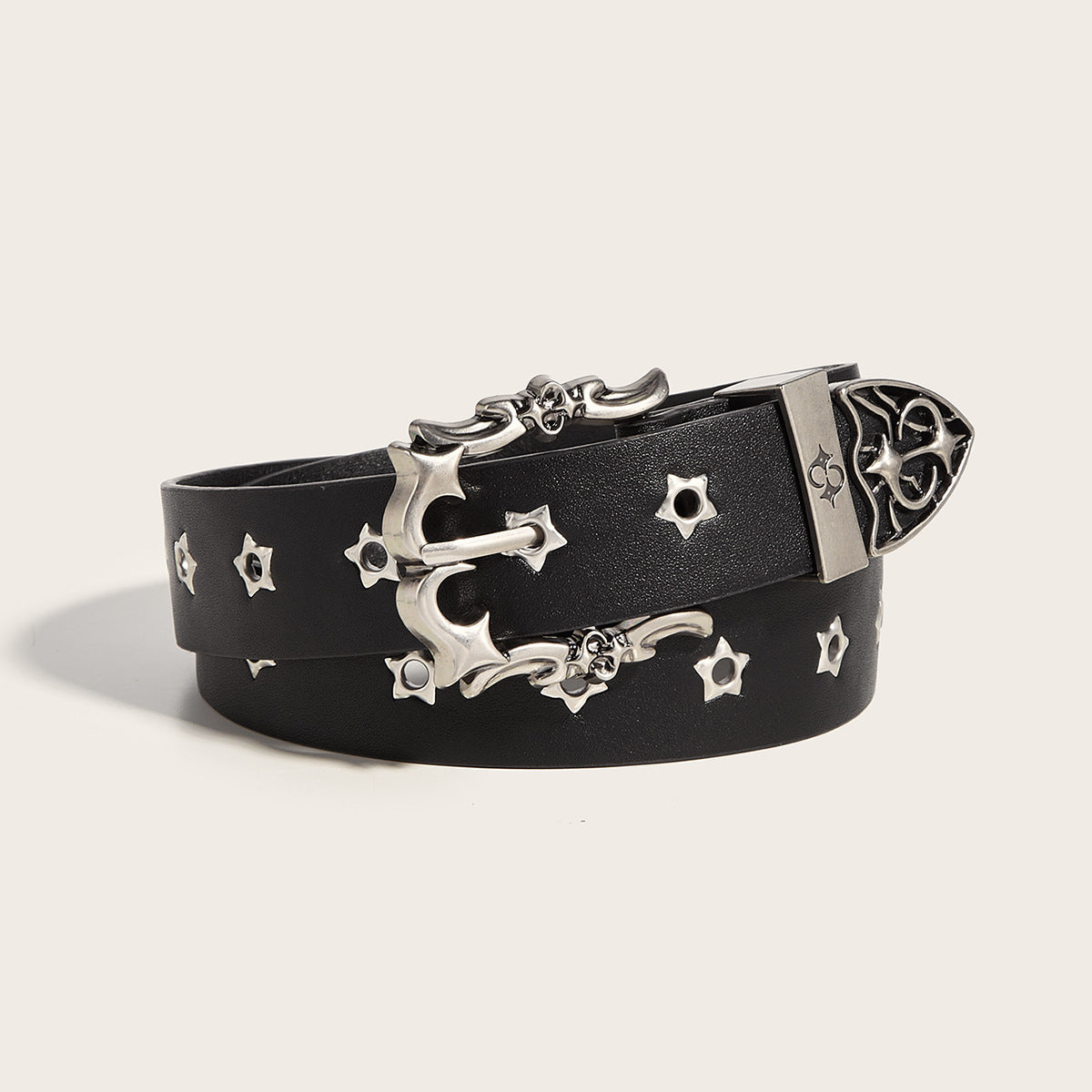 Fashion Personality Rivet Youth Belt Punk Pin Buckle Casual Belt