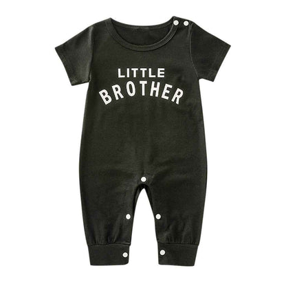 Male Alphabet Long Sleeved Romper Newborn Baby Jumpsuit Female Baby Casual Romper - MIQ Store