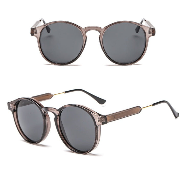 Sunglasses female tide star glasses new round metal foot silk ladies round face Korean retro glasses