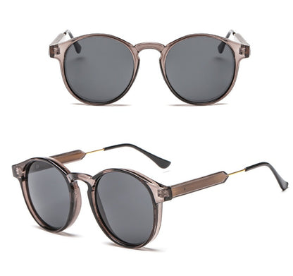 Sunglasses female tide star glasses new round metal foot silk ladies round face Korean retro glasses