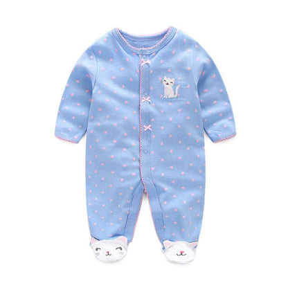 Animal pattern male and female baby long-sleeved romper - MIQ Store