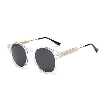 Round Frame Transparent Fashion Sunglasses
