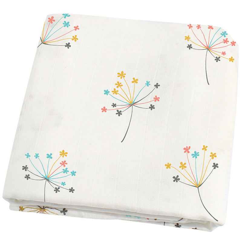 Organic cotton cloth baby swaddled baby blanket