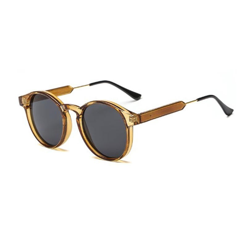Round Frame Transparent Fashion Sunglasses