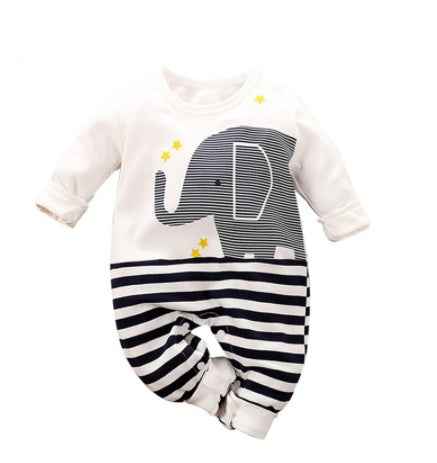 Long-Sleeved Cotton Korean Male And Female Baby Animal Crawling Clothes - MIQ Store