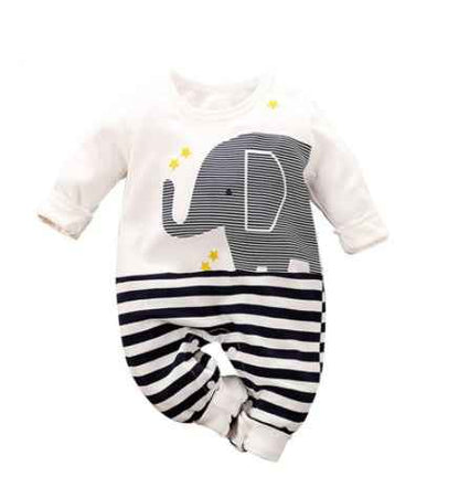Long-Sleeved Cotton Korean Male And Female Baby Animal Crawling Clothes - MIQ Store