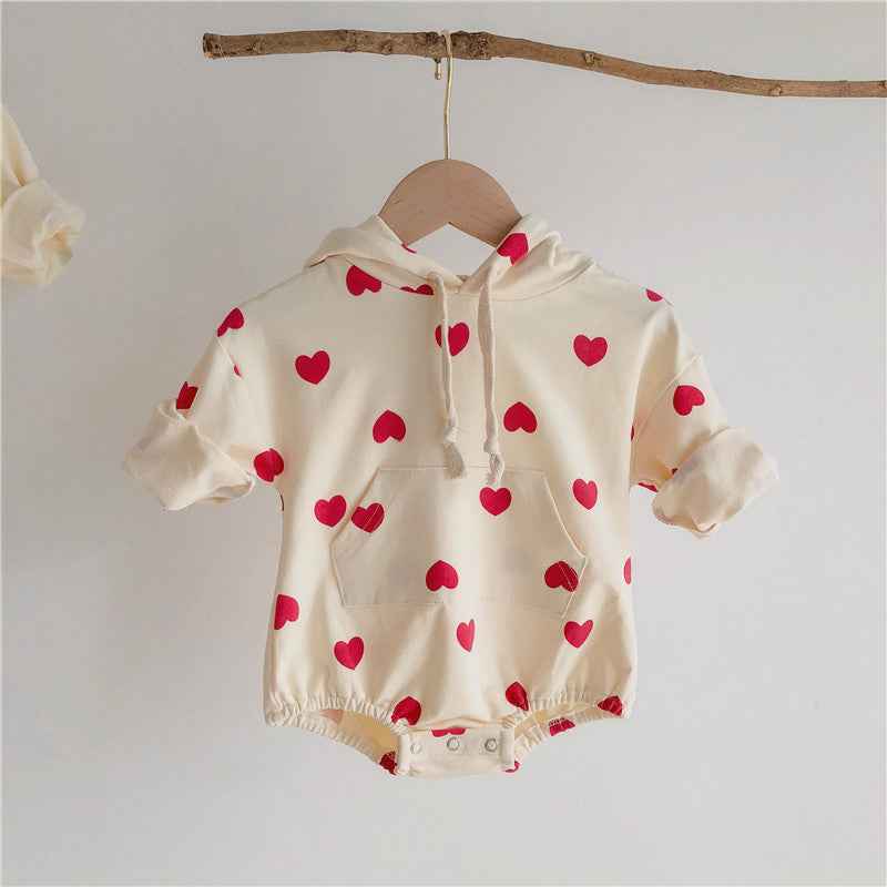 Love Bag Fart Romper Male And Female Baby Foreign Style Jumpsuit - MIQ Store