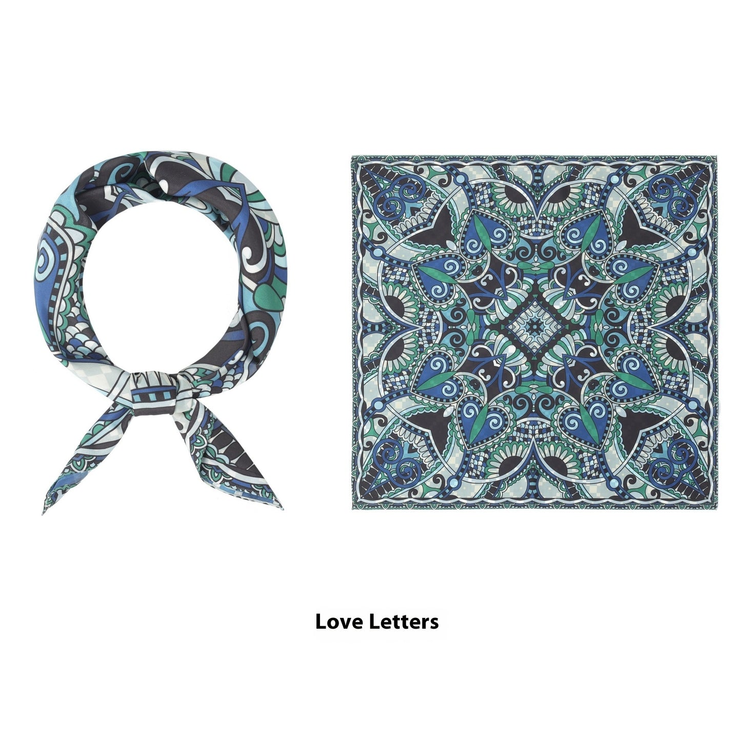 Thin Headcloth Duplex Printing Silk Scarf Square Scarf