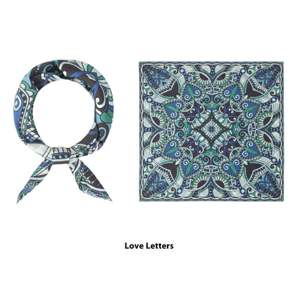 Thin Headcloth Duplex Printing Silk Scarf Square Scarf