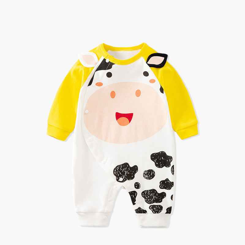 Newborn Clothes Cartoon Aautumn Male Baby Jumpsuit - MIQ Store