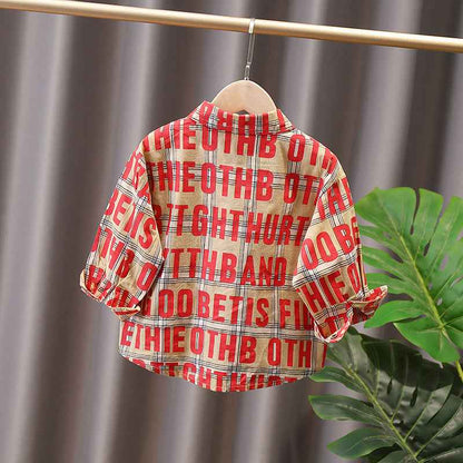 Western-style Male Baby Handsome Red Shirt - MIQ Store