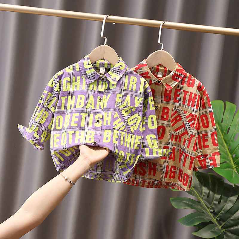 Western-style Male Baby Handsome Red Shirt - MIQ Store