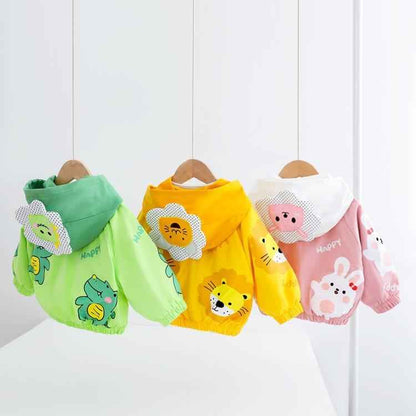 Girls All-match Casual Male Baby Female Baby Multicolor Cartoon Jacket - MIQ Store
