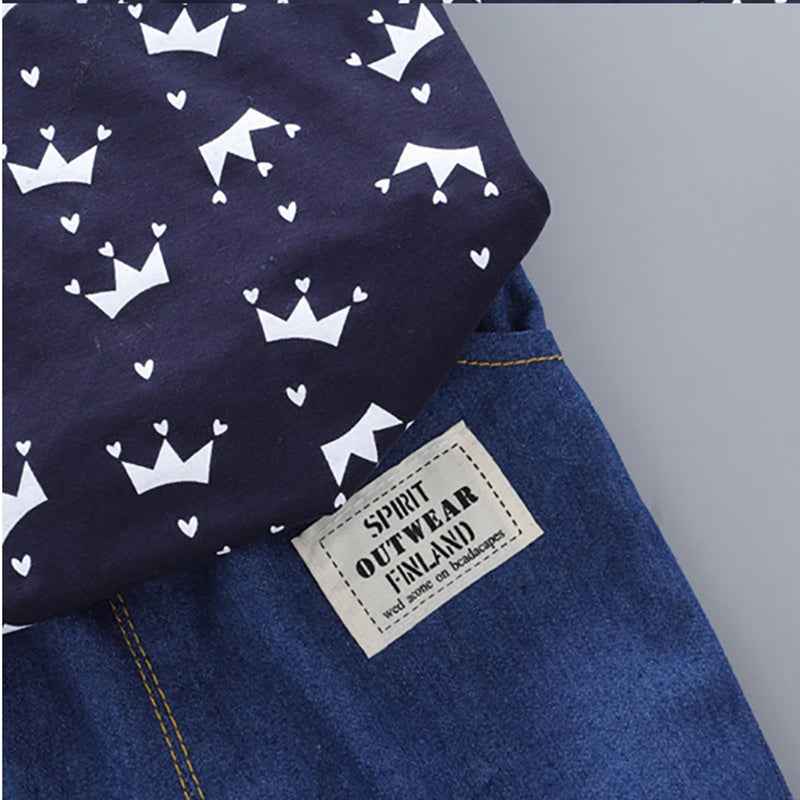 Children's Polo Shirt Suit Summer Male Crown Short-sleeved Baby Clothing - MIQ Store