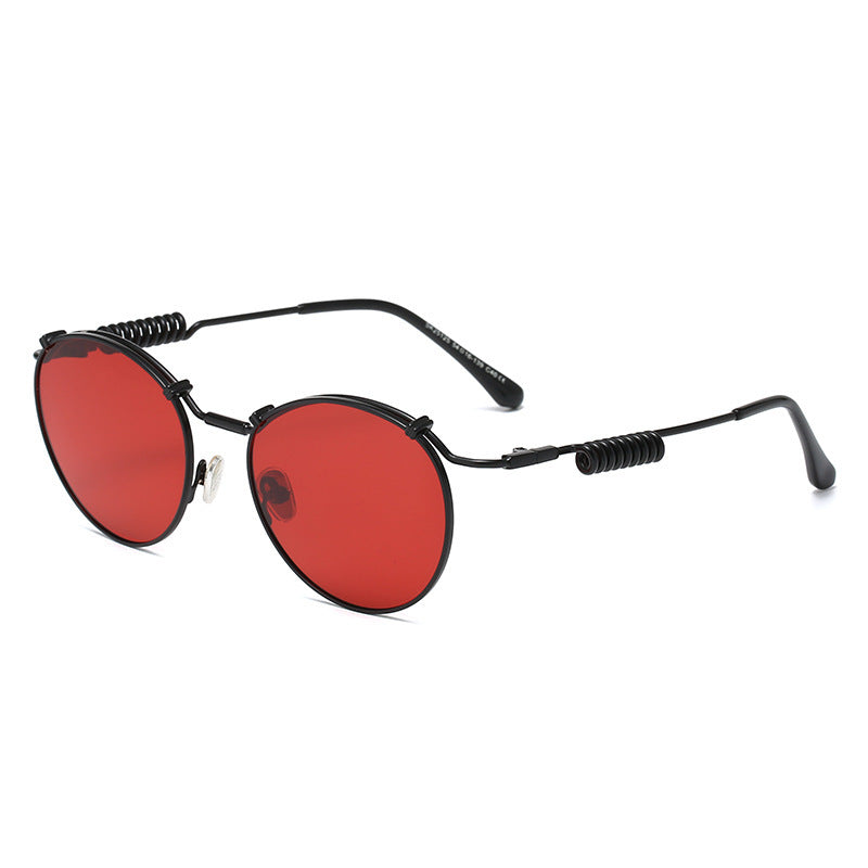 Retro Style Circular Polarized Women's Fashion Spring Temples