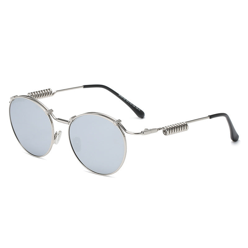 Retro Style Circular Polarized Women's Fashion Spring Temples