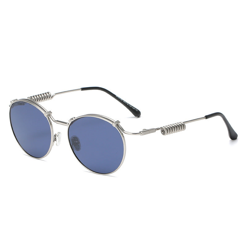 Retro Style Circular Polarized Women's Fashion Spring Temples