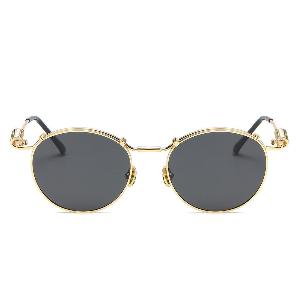 Retro Style Circular Polarized Women's Fashion Spring Temples