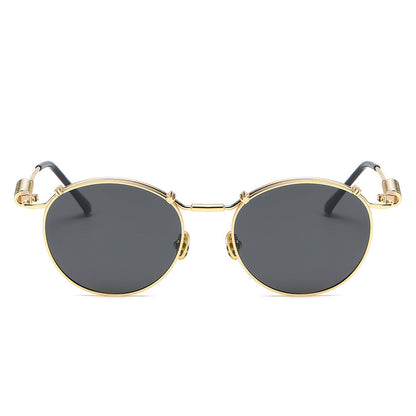 Retro Style Circular Polarized Women's Fashion Spring Temples