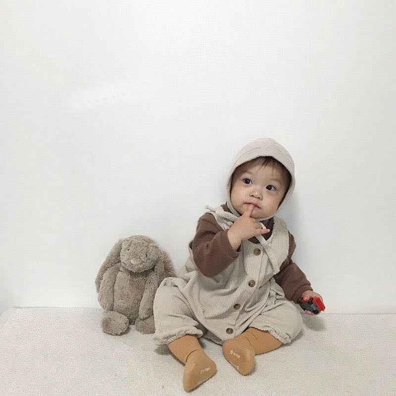 Infant Jumpsuit Male Baby Corduroy Vest Bag Fart Romper - MIQ Store