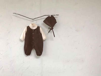 Infant Jumpsuit Male Baby Corduroy Vest Bag Fart Romper - MIQ Store