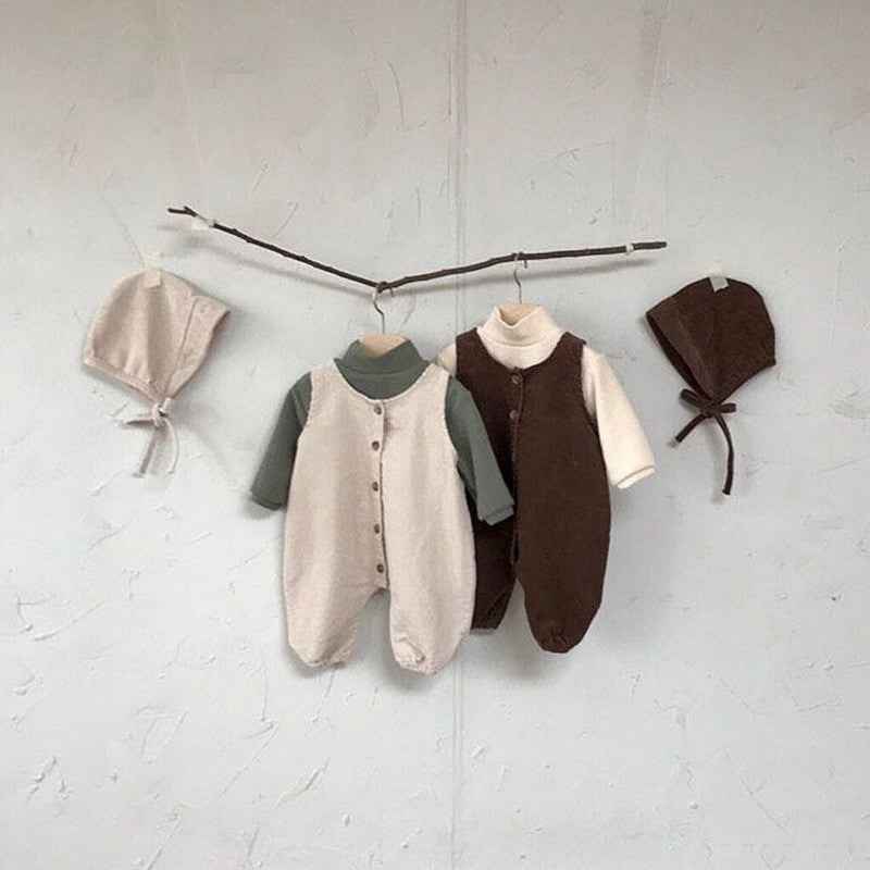 Infant Jumpsuit Male Baby Corduroy Vest Bag Fart Romper - MIQ Store