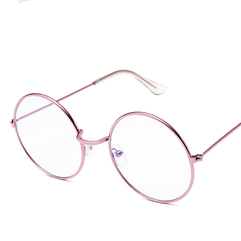 Lunettesx De Soleil Retro Pour Femmes, Effet Miroir, Style Rond Rose, Styliste De Marque, Alliage Pour Femmes,