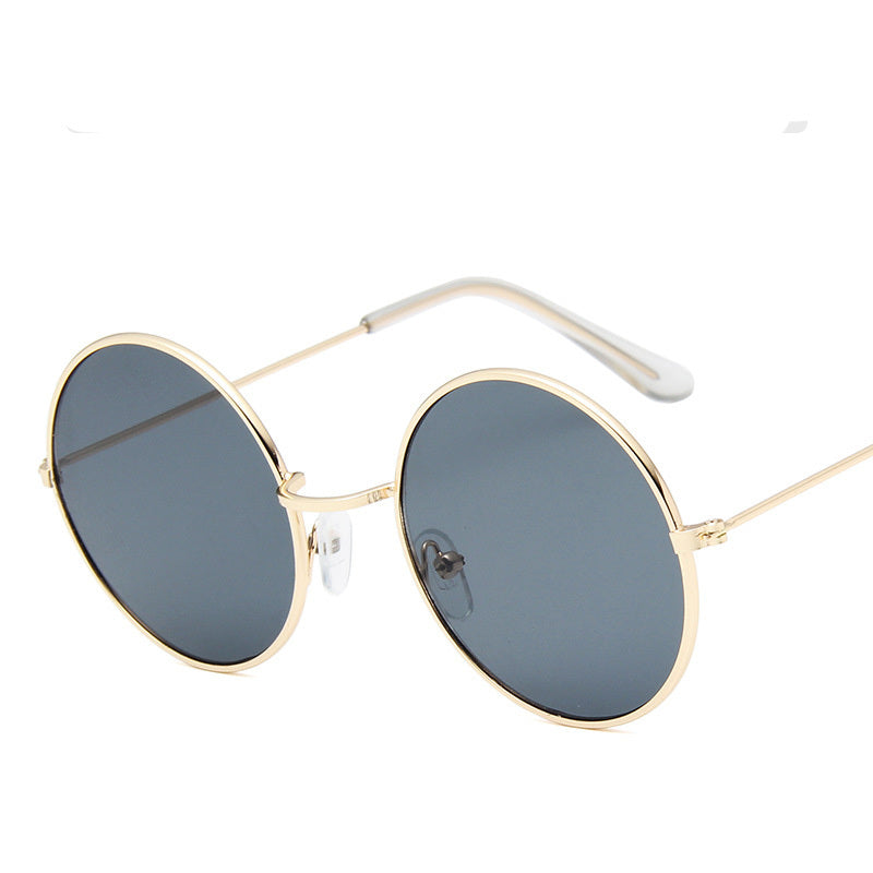 Lunettesx De Soleil Retro Pour Femmes, Effet Miroir, Style Rond Rose, Styliste De Marque, Alliage Pour Femmes,