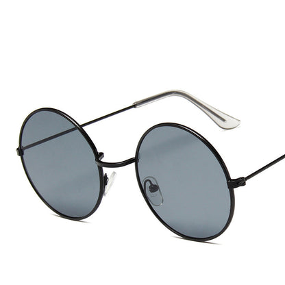 Lunettesx De Soleil Retro Pour Femmes, Effet Miroir, Style Rond Rose, Styliste De Marque, Alliage Pour Femmes,