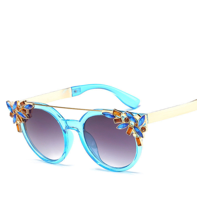Fashion Diamond-Studded Ladies Sunglasses Sun Visor