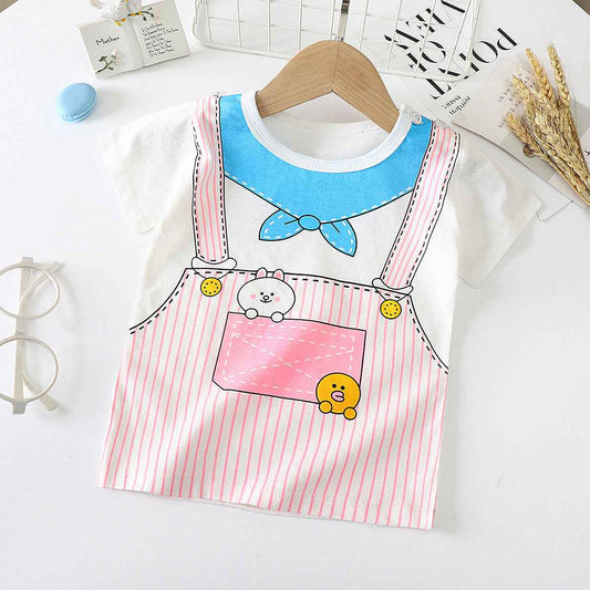 Children's Short-sleeved T-shirt cotton Baby Half-sleeved Bottoming Shirt - MIQ Store