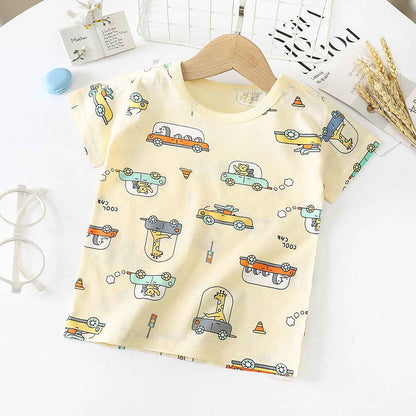 Children's Short-sleeved T-shirt cotton Baby Half-sleeved Bottoming Shirt - MIQ Store